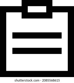 Vektorgrafik mit Zwischenablage einzeln auf transparentem Hintergrund. Strich-Vektorsymbole für Konzept- oder Web-Grafiken.
