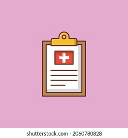 clipboard Vector illustration on a transparent background. Premium quality symbols. Vector Line Flat color  icon for concept and graphic design.