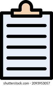 clipboard Vector illustration on a transparent background. Premium quality symbols. Stroke vector icon for concept and graphic design.