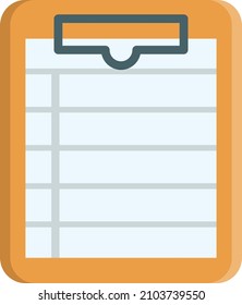 clipboard Vector illustration on a transparent background.Premium quality symmbols.Vector line flat icon for concept and graphic design.
