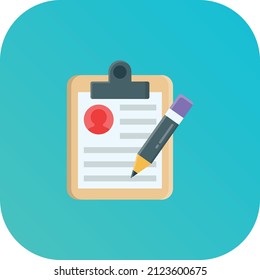 clipboard Vector illustration on a transparent background.Premium quality symmbols.Vector line flat icon for concept and graphic design.
