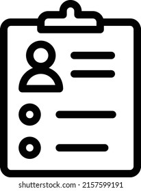 clipboard Vector illustration on a transparent background. Premium quality symmbols. Thin line vector icons for concept and graphic design.