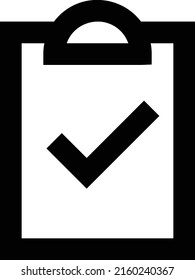 Clipboard Vector illustration on a transparent background.Premium quality symmbols.Stroke vector icon for concept and graphic design.