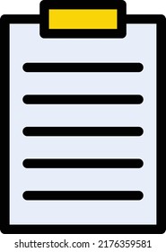 clipboard Vector illustration on a transparent background.Premium quality symmbols.Stroke vector icons for concept and graphic design.
