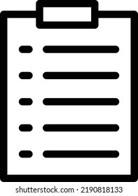 clipboard  Vector illustration on a transparent background.Premium quality symmbols.Stroke vector icons for concept and graphic design.