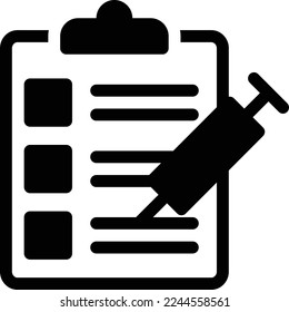 Clipboard Vector illustration on a transparent background. Premium quality symmbols. Glyphs vector icons for concept and graphic design.