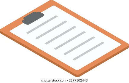 clipboard Vector illustration on a transparent background. Premium quality symbols. Flat icons for concept and graphic design.