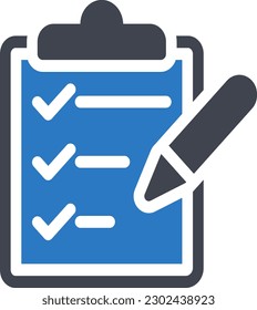 clipboard Vector illustration on a transparent background. Premium quality symmbols. Glyphs vector icons for concept and graphic design.
