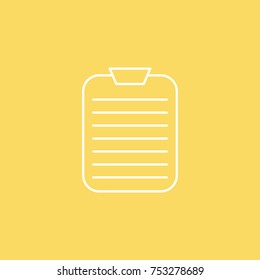 Clipboard vector line icon. eps-10