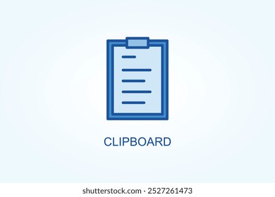 Clipboard vector or logo sign symbol illustration