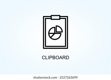 Clipboard Vector Or Logo Sign Symbol Illustration