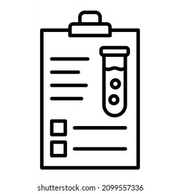 Icono De Esquema Del Vector Del Portapapeles Aislado En Fondo Blanco

