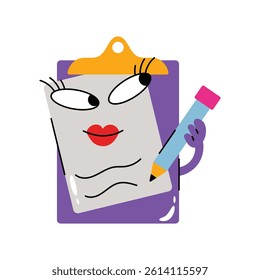 Clipboard vector Sticker. Eps 10 file