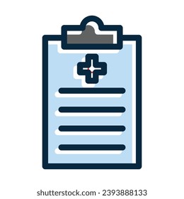 Clipboard Vector Thick Line Filled Dark Colors Icons For Personal And Commercial Use.
