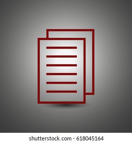 Clipboard vector web icon.