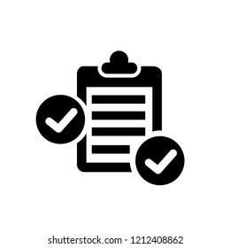 clipboard verification symbol icon