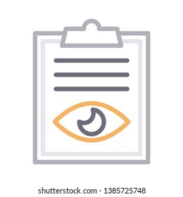 clipboard view color line icon