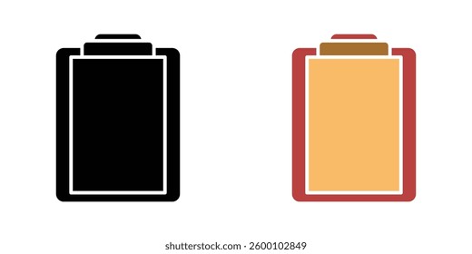 Clipboard web vector icons set