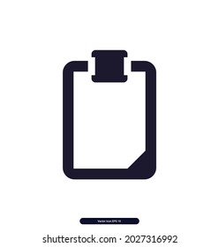 clipboard_2 icon. Document, work vector icon. Illustration isolated for graphic and web design.
