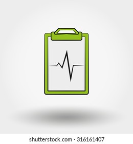 Clipboards. Icon for web and mobile application. Vector illustration on a white background.