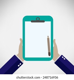 Clipboards vector illustration.