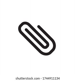 clip,paperclip icon vector isolated symbol illustration