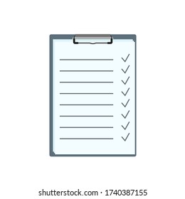 Clippboard for paper records. For notes. List. List of products. The list put. Sheets of paper for records.