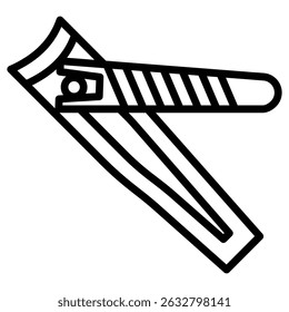 Clippers icon Black and white outline vector