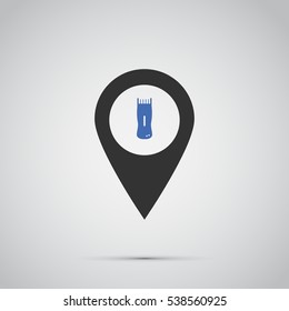 clippers icon. vector illustration