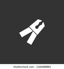 clippers icon vector. clippers sign on black background. clippers icon for web and app