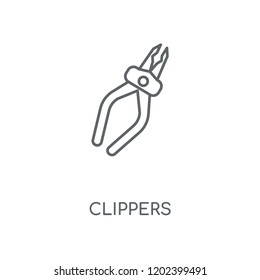Clippers linear icon. Clippers concept stroke symbol design. Thin graphic elements vector illustration, outline pattern on a white background, eps 10.
