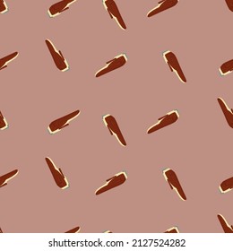 Clippers con un patrón impecable. Los elementos de las barberías antiguas son de estilo doodle. Textura repetida de tracción manual para tela, papel pintado, textil, papel impreso, papel envolvente. Ilustración vectorial.