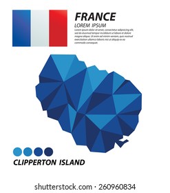 Clipperton Island geometric concept design