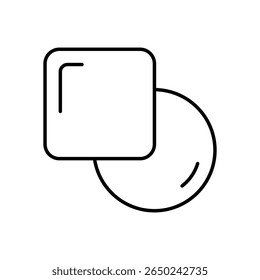 Clipping Mask Icon vector stock illustration