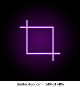 clipping neon icon. Elements of photography set. Simple icon for websites, web design, mobile app, info graphics