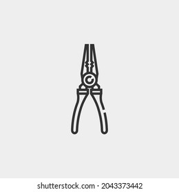 Clipping vector icon illustration sign