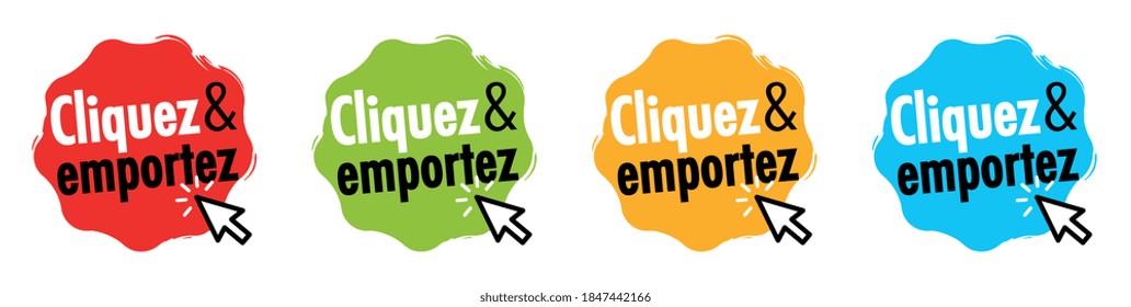 Cliquez et emportez, clic and collect in french language