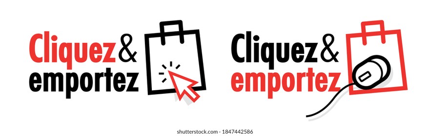 Cliquez et emportez, clic and collect in french language