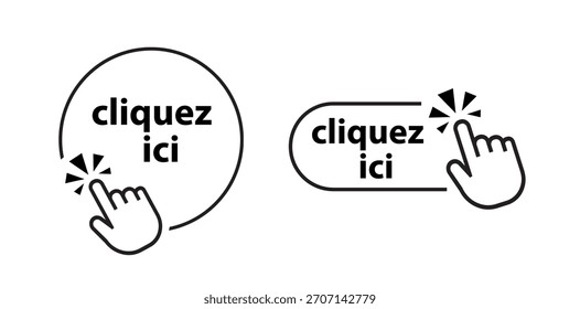cliquez ici text sobre fundo branco. klick aqui em francês.