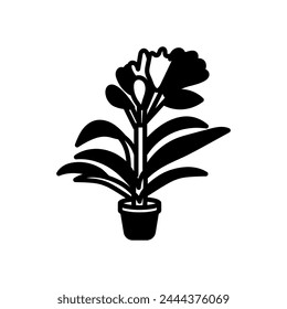 Clivia Miniata icon in vector. Logotype