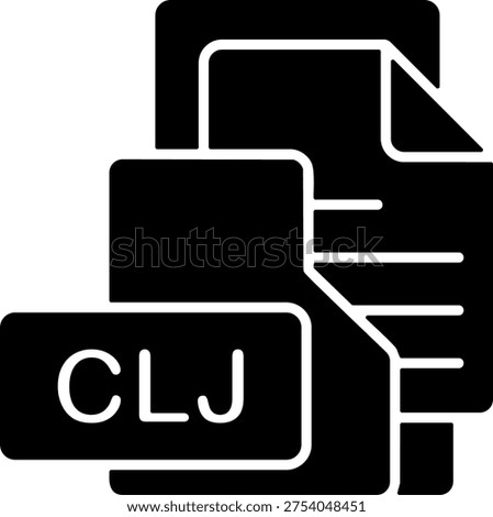CLJ File Format Folder Icon Design Symbol