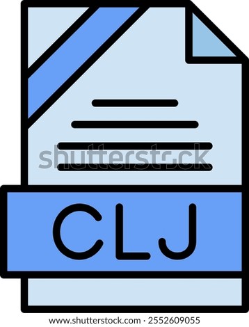 CLJ Filled Style Icon Design