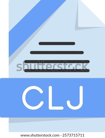 CLJ Flat Style Icon Design