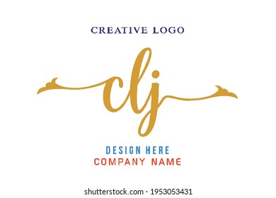 CLJ lettering logo is simple, easy to understand and authoritative