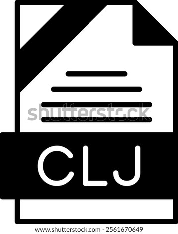 CLJ Solid Style Icon Design