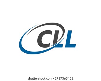 ILUSTRACIÓN VECTORIAL de diseño de logotipo creativo CLL. logotipos