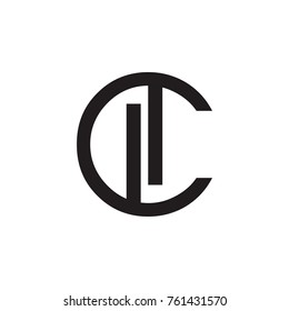 CLL letter logo design vector