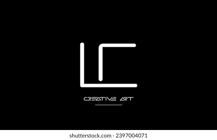 Logos für abstrakte Buchstaben CL, LC, C, L