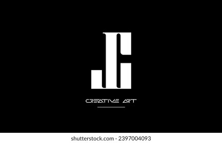 Monograma del logotipo de las letras abstractas CL, LC, C, L