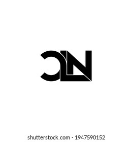 cln letter original monogram logo design